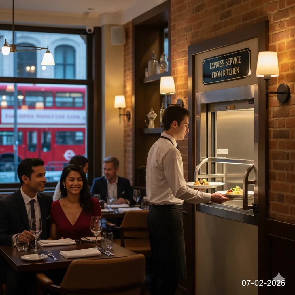 Dumbwaiter services for restaurants in the UK